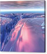 Fractal Glacier Landscape Canvas Print