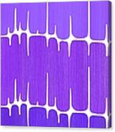 Frequency In Purples 2 Canvas Print