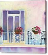 Fresh Winds Balcony Canvas Print