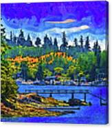 Friday Harbor Fauvist Canvas Print