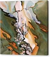 From The Lake No 3 - Abstract Modernist Landscape Painting Canvas Print