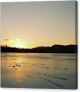 Frozen Sunset Canvas Print