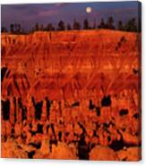 Full Moon Silent City Bryce Canyon National Park Utah Canvas Print