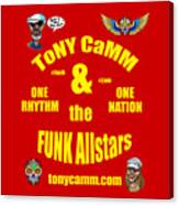 Funk Allstars Multi Logo Print Canvas Print