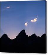 Gand Teton Skyline Canvas Print