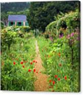Garden Path In Giverny Canvas Print