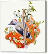 Gardenwatch Woodpecker Canvas Print