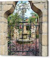 Gate Of The Former Dow Museum Of Historic Homes, Now The Collect Canvas Print