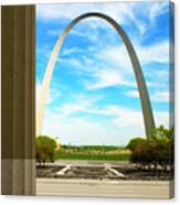 Gateway Arch Old Courthouse Columns Canvas Print