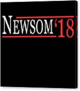 Gavin Newsom For Governor 2018 Canvas Print