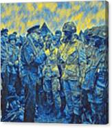 General Eisenhower Speaking With Airborne Troops Before D-day Canvas Print