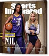Generation Nil - Lsu Forward Angel Reese And Gymnast Olivia Dunne, October 2023 Sports Illustrated C Canvas Print