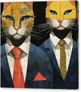 Gentlemen Cats Canvas Print