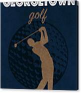Georgetown University College Golf Sports Vintage Poster Canvas Print
