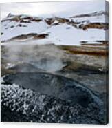 Lake Myvatn Geothermal Area, Northern Iceland Canvas Print