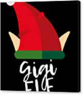 Gigi Elf Christmas Costume Canvas Print