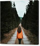 Girl In Nature Canvas Print