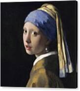 Girl With A Pearl Earing Canvas Print