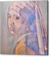 Girl With The Pearl Earring Recreation Canvas Print