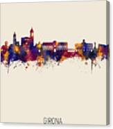Girona Spain Skyline #56 Canvas Print