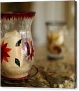 Glass Candle Holders Canvas Print