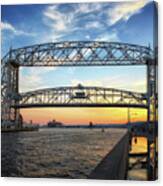 Going Up - Duluth  Aerial Lift Bridge Canvas Print
