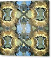 Golden Abstract Pattern Canvas Print