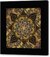 Golden Day Mandala Canvas Print