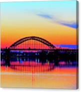 Golden Hour On The Delaware River Canvas Print