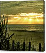 Golden Sunrise At Bethany Beach Canvas Print