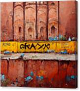 Graffiti  In  Agra  Photorealism  4b92b0ca  75f7  4876  A12f  3c7c5a792c55 By Asar Studios Canvas Print
