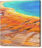 Grand Prismatic Spring In Yellowstone Canvas Print