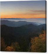 Great Smoky Mountains Sunrise Canvas Print