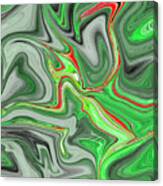 Green Compassion Energy Swirl Canvas Print