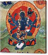 Green Tara Tibetan Buddhist Religious Canvas Print