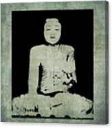 Green Tranquil Buddha Canvas Print