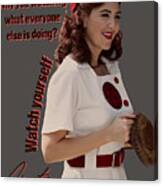 Greta Best Quote A League Of Their Own Canvas Print