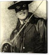 Guy Williams As Zorro Canvas Print
