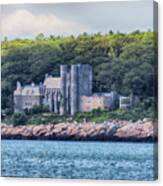 Hammond Castle From The Ocean Near Gloucester Massachusetts Canvas Print
