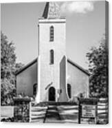 Hana Wananalua Congregational Church Black And White Photo Canvas Print