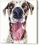 Happy Dog Canvas Print