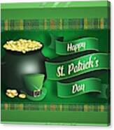Happy St. Patrick's  Day Canvas Print