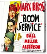 Harpo Marx, Chico Marx And Groucho Marx In Room Service -1938-, Directed By William A. Seiter. Canvas Print