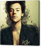 Harry Styles - Vintage, Victorian Style Painting 01 Canvas Print