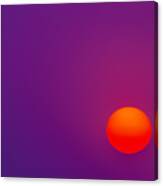 Hazy Purple Sky Sunset Canvas Print
