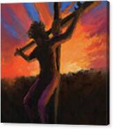He Was Crucified Canvas Print
