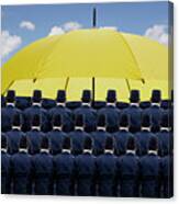 He Was Told Specifically Not To Bring His Umbrella Today Canvas Print