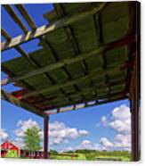 Headed To The Shed - Veum Tobacco Harvest Series 3 Of 4 Canvas Print