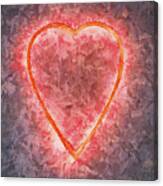 Heart Of Sparks Canvas Print