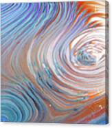 Here And There - Colorful Abstract Contemporary Acrylic Painting Canvas Print